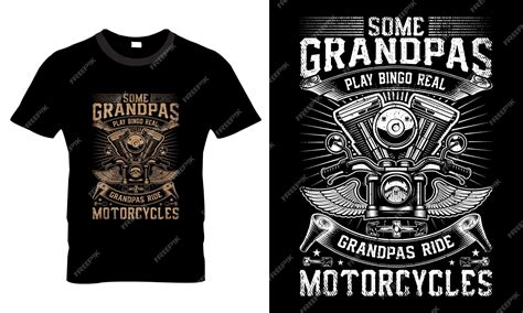 Premium Vector Some Grandpas Play Bingo Real Grandpas Ride Motorcycle