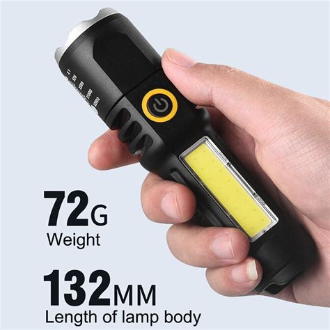 Xpe Cob Led Waterproof Camping Flashlight Mode Torch Lamp For Outdoor