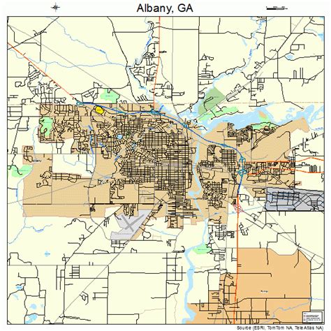 albany georgia street map