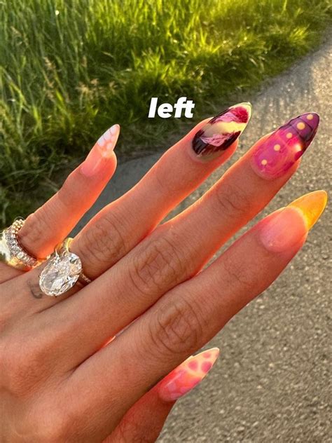 Hailey Biebers Weird Girl Manicure Is Our Current Spring Nail