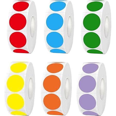 Amazon Yeachlaing Pieces Inch Round Color Coding Labels