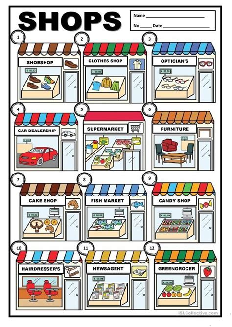 Shops Worksheet Free Esl Printable Worksheets Made By Teachers