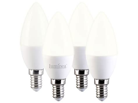 Luminea Kerzenlampen Er Set Led Kerzen E C W Ersetzt W