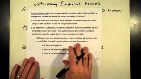 Determining Empirical Formula Using A Multiplier Youtube