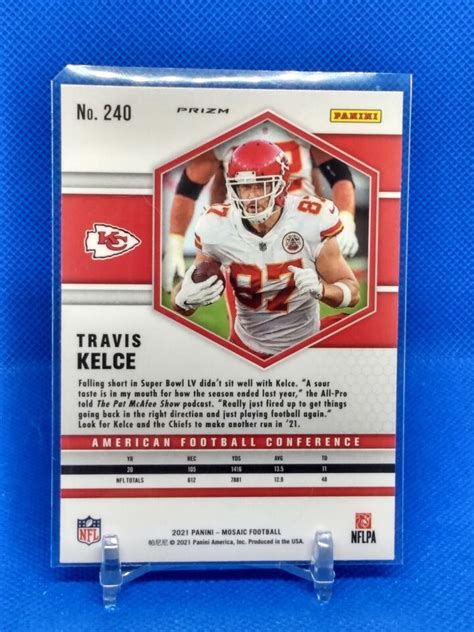 2021 Panini Mosaic Travis Kelce AFC Red Prizm Chiefs 240 EBay