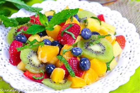 Honey Lime Rainbow Fruit Salad Recipe Running In A Skirt