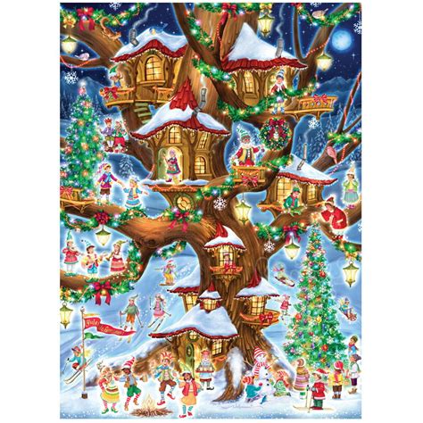 Vermont Christmas Co Elves Treehouse Puzzle Pcs Puzzles Canada