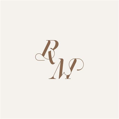 Initial Monogram Logo Wedding Concept Design Ideas RM Luxury And