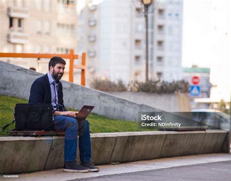 Businessman At Lunch Break Stock Photo Download Image Now Adult