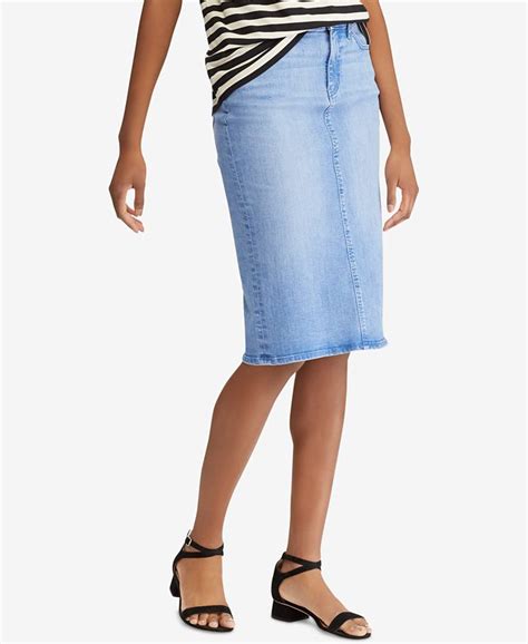 Lauren Ralph Lauren Denim Pencil Skirt Macys