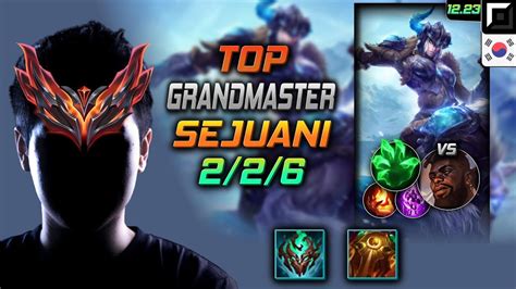 Grandmaster Sejuani Top Vs K Sante Kr