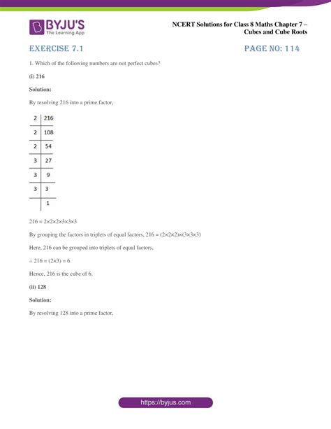 NCERT Solutions Class 8 Maths Chapter 7 Cubes And Cube Roots