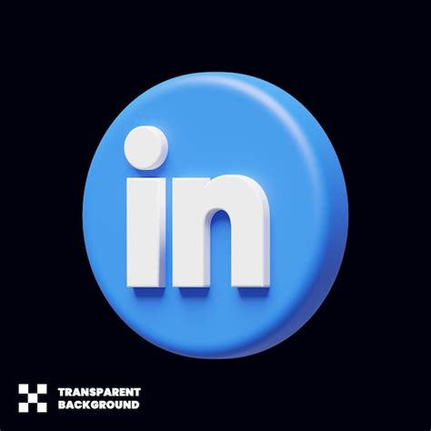 Premium PSD Linkedin Social Media Icon In 3d Render