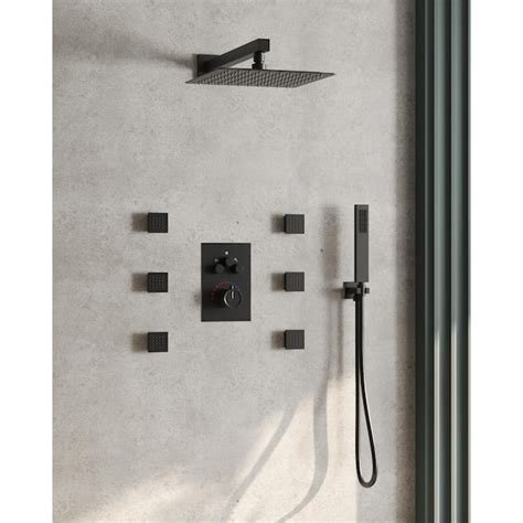 Everstein Jets Spray In Thermostatic Shower Systems Wall Bar