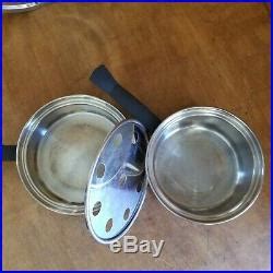 Vintage Lot of Regal Ware Seal-O-Matic cookware 3 Ply Stainless Steel ...