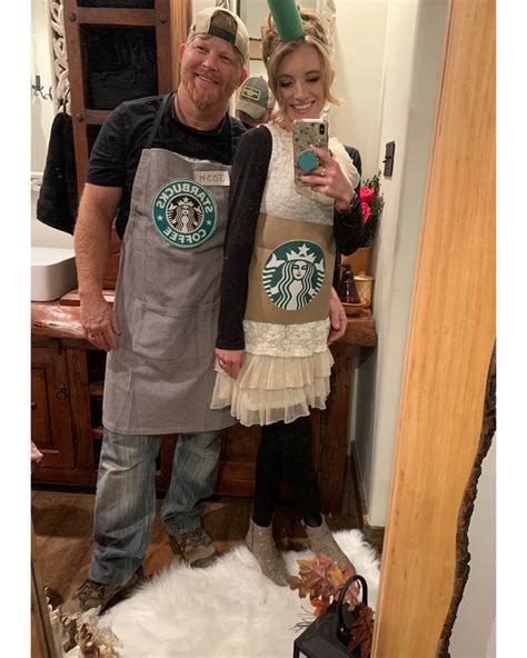 Starbucks Couples Costume Barista And Latte Couples Costumes