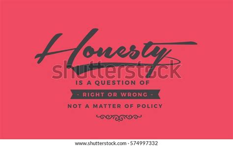 Honesty Question Right Wrong Not Matter Stock Vector Royalty Free