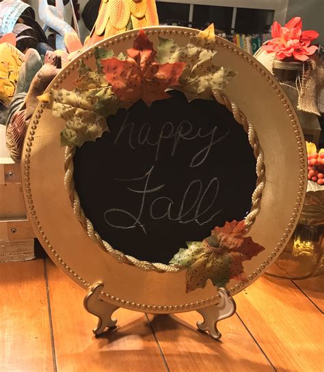 Want To Try This Charger Plate Decordiy Fall Crafts Diy Fall