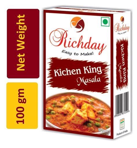 Richday Spicy Kitchen King Masala Powder Packaging Size G