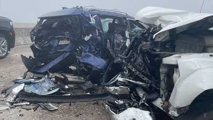 Eyewitnesses describe chilling experience being caught in 100-car pileup