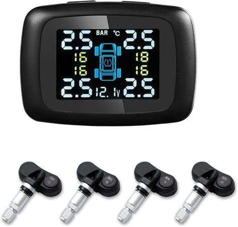 Akozon TPMS Auto Reifendruck Kontrollsystem Zigarettenanzünder C 100 12