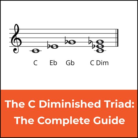 C Diminished Triad The Complete Guide 🎹🎶🎸