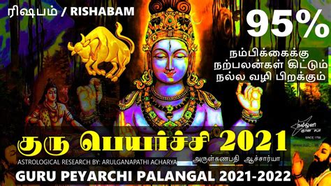 ரஷபம ரச கரபயரசச பலனகள 2021 TO 2022 RISHABAM RASI GURU