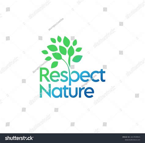 Respect Nature Green Icon Logo Stock Illustration 2217939915 | Shutterstock