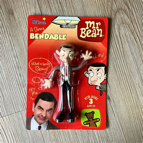 豆豆先生 可彎曲玩具公仔 吊卡 NJCroce Mr Bean Bendable Figure 蝦皮購物