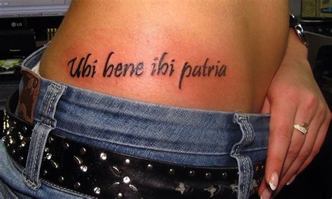 Tattoo Quote Ubi Bene Ibi Patria Where You Feel Good Your Home