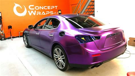 Maserati Ghibli Satin Purple Chrome - Concept Wraps