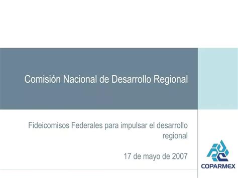 Ppt Comisi N Nacional De Desarrollo Regional Powerpoint Presentation