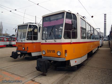 София, Tatra T6A2B № 2018; София — Трамвайное депо: [2] Красна поляна ...