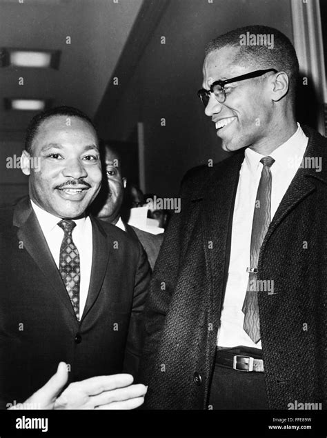 KING AND MALCOLM X 1964 NDr Martin Luther King Jr Left American