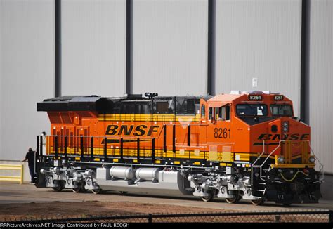 A Very Very Very Brand Bnsf 8261 Rolls Down The Ge Track As She Gets