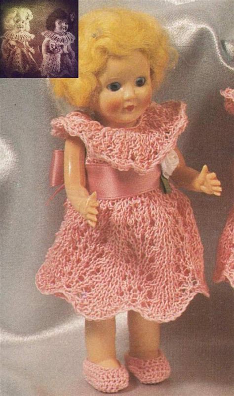 Knitting Pattern For Rosebud Twin Dolls Or Other 6 5 Inch Tall Etsy