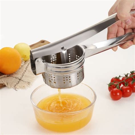 Espremedor Amassador Batatas Legume Aço Inox Shopee Brasil