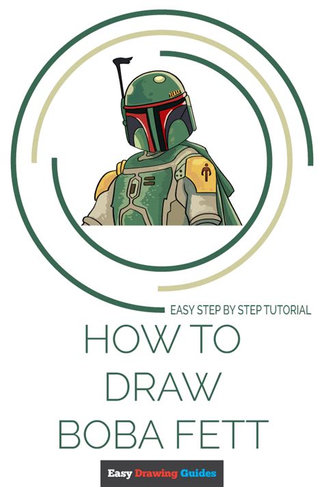 How To Draw Boba Fett Really Easy Drawing Tutorial Drawing Tutorial