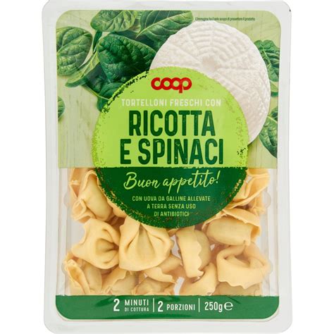 Tortelloni Freschi Ricotta Spinaci COOP 250 G Coop Shop