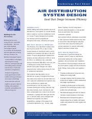 Optimizing Air Distribution: Importance of Proper Duct Design in | Course Hero