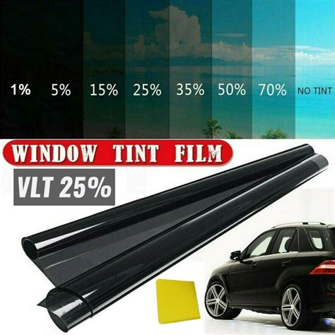 1 Roll 50cm X 300cm 25 Percent VLT Window Tint Film Glass Sticker Sun