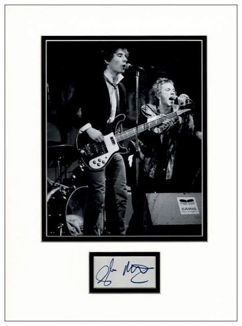 Glen Matlock Autograph Display Sex Pistols