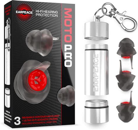 Earpeace Moto Pro Patented High Fidelity Hearing Protection Motorcycle