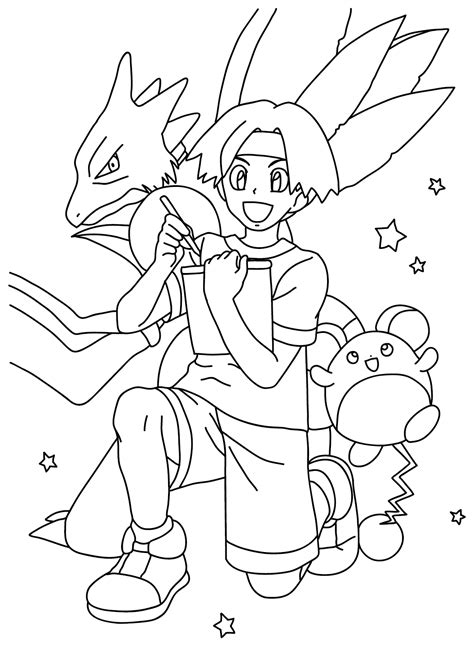 20 Tracey Sketchit Pokemon Coloring Pages Free Printable Pdf 