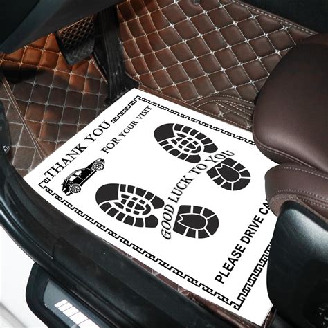 Amazon RUENXG Disposable Floor Mats For 50Pcs Cars Paper Floor