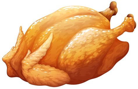 Whole Roasted Or Bbq Chicken 372299 Vector Art At Vecteezy