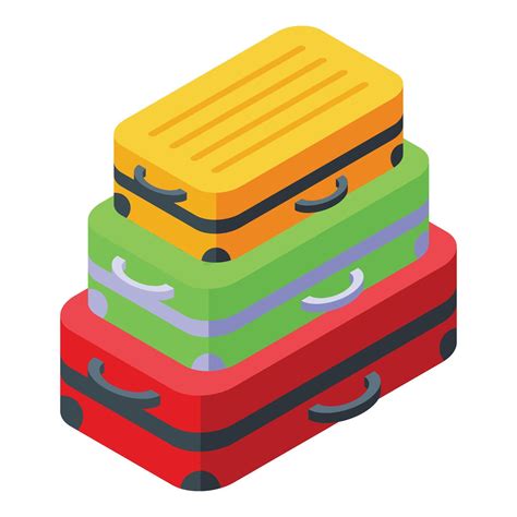 Travel Bags Icon Isometric Vector Advanced Tech 38950818 Vector Art At