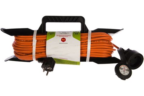 Силовой удлинитель ЭРА UFx-1-2x1.0-20m-IP44 на рамке, без заземления, 1 ...
