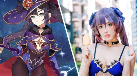 Genshin Impact El Verano Es Mejor Con Este Cosplay De Mona En Traje De Baño Tierragamer