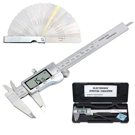 Digital Vernier Caliper Feeler Gauge Neoteck Mm Inch Stainless